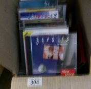 A box of CD's