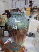 A large Belgian art pottery vase a/f