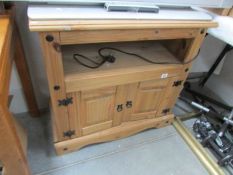 A pine cabinet