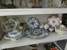A mixed lot of china including Delft plates,