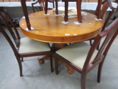 A good quality circular oak table