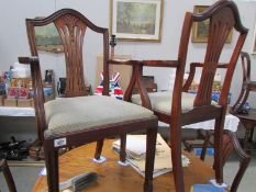 A set of 6 dining chairs