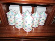 2 boxes of 12 new and boxed 'Spotty Dotty Cats' cookie jars