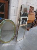 An oval mirror and 6 others
