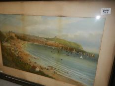 A large beach scene,