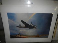 A folio of 8 limited edition aircraft prints by John Young some duplications