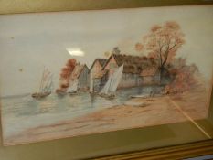 A very good framed and glazed watercolour of a country cottage