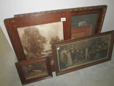 5 19th century framed and glazed engravings