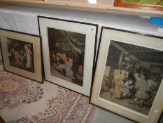 3 framed and glazed nostalgic prints