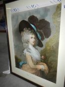 A framed and glazed portrait of 'The Duchess of Devonshire' being an original 1903 print from the