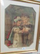 A 19th century framed and glazed Pear's print entitled 'The Wanderer's Return',