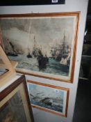 2 nautical battle prints