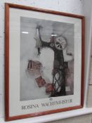 A framed and glazed print 'Rosina Wachtmeister'