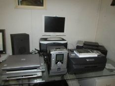 A large quantity of electronics including 'Thomson Stereo',