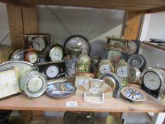 A large quantity of clocks