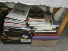 4 boxes of books and auction catalogues