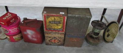 A collection of old tins inc.