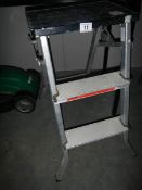 An aluminium step ladder