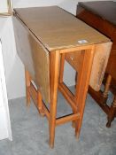 A small gate leg table