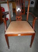 A Victorian carver chair