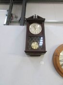 A quartz Westminster chime wall clock