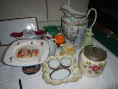 A quantity of good china including biscuit barrel