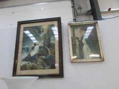 2 religious themed prints