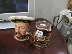 A Price Kensington teapot and a Henry VIII jug