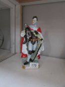 A porcelain figure of a knight