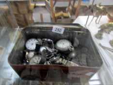 A quantity of watches, pocket watches (some a/f) etc.
