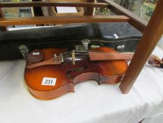 A lark violin with case