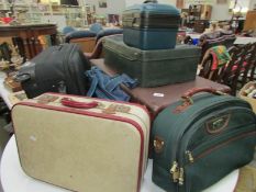 A large suitcase,