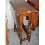 A small gate leg table