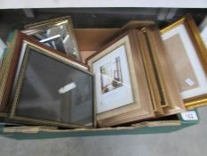 A box of picture frames