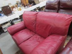 A seater leather settee