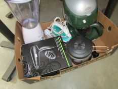 A quantity of electrical items including new fryer for one