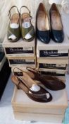 12 pairs of women's footwear, various styles and sizes,
