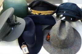 A variety of hats,
