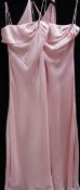 2 pink evening gowns, Tiffany Bling with diamonte' trim,