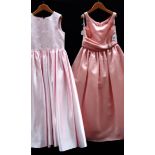 A 'Little Maiden' pink embroidered bridesmaid/party dress, no size,