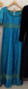 A turquoise pure silk 'Deliss' dress,