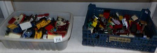2 trays of unboxed die cast models