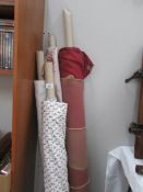 4 rolls of fabric