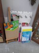 A quantity of new artist's canvases etc