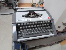 An Olivetti portable typewriter