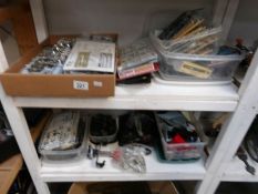 2 shelves of modelling and craft items