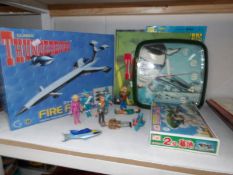 A quantity of vintage Thunderbird toys