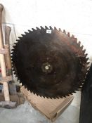 A large saw blade