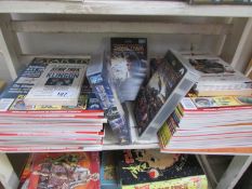 A quantity of Star trek magazines and videos