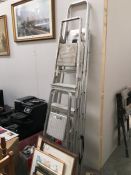 2 long aluminium ladders and a smaller one